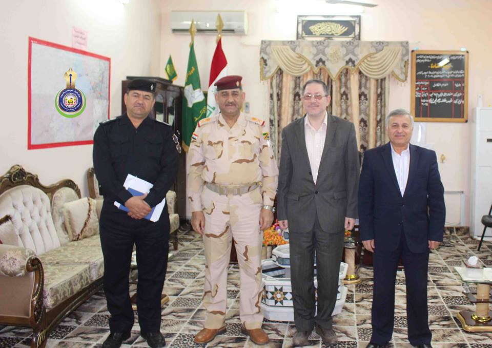 مركز كربلاء للدراسات والبحوث يزور قيادة عمليات الفرات الأوسط