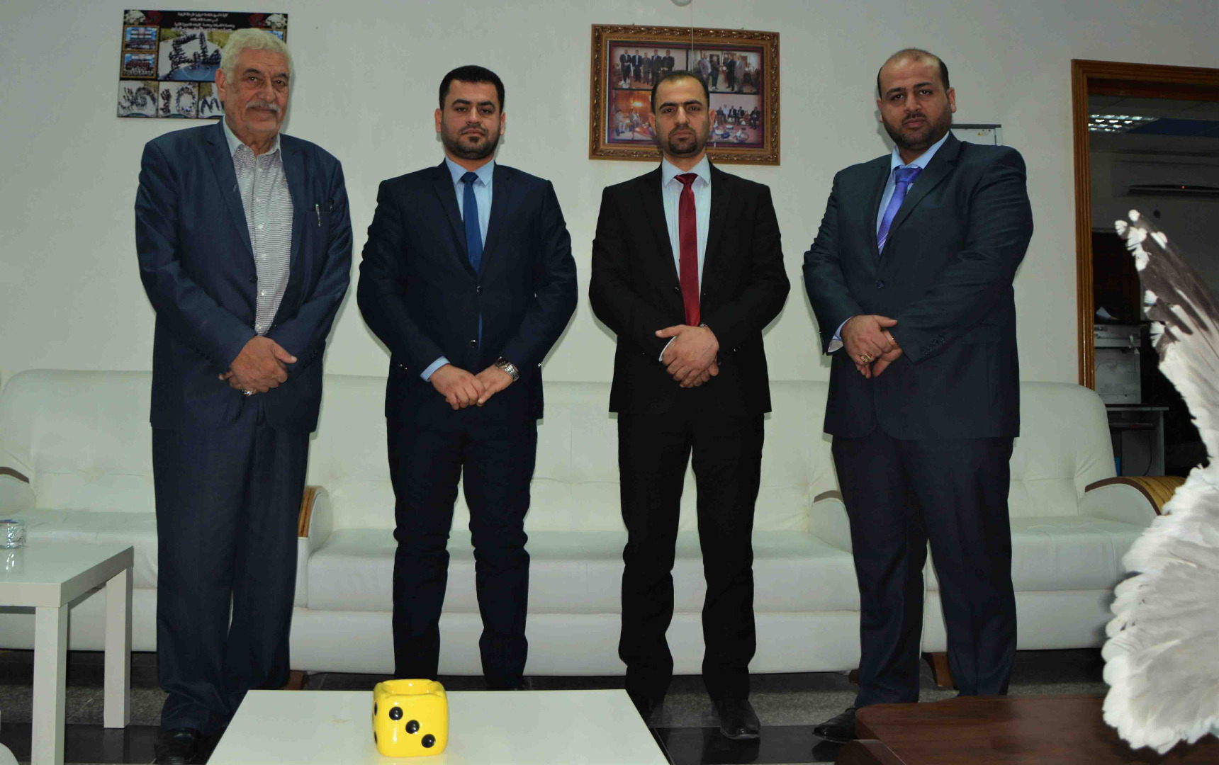 وفد من مركز كربلاء للدراسات والبحوث في زيارة الى كلية الحسين ( عليه السلام ) الهندسية