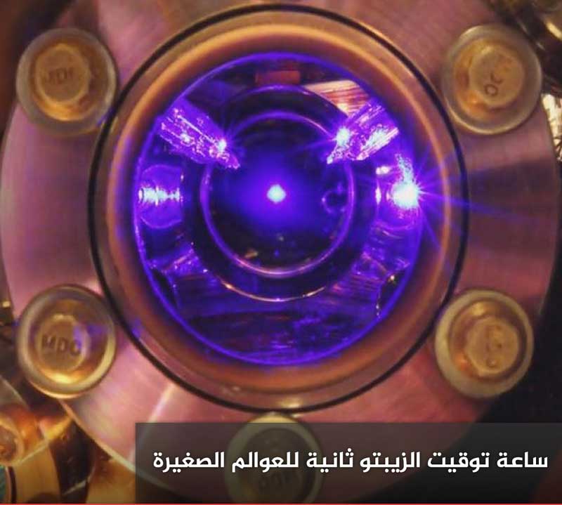 ساعة توقيت الزيبتو ثانية للعوالم الصغيرة