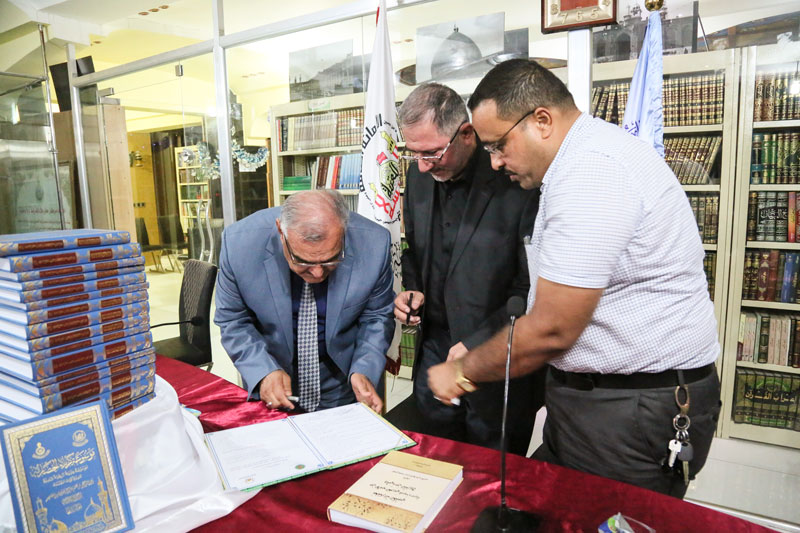 توقيع اتفاقية تعاون مع مركز احياء التراث العلمي  العربي في جامعة بغداد