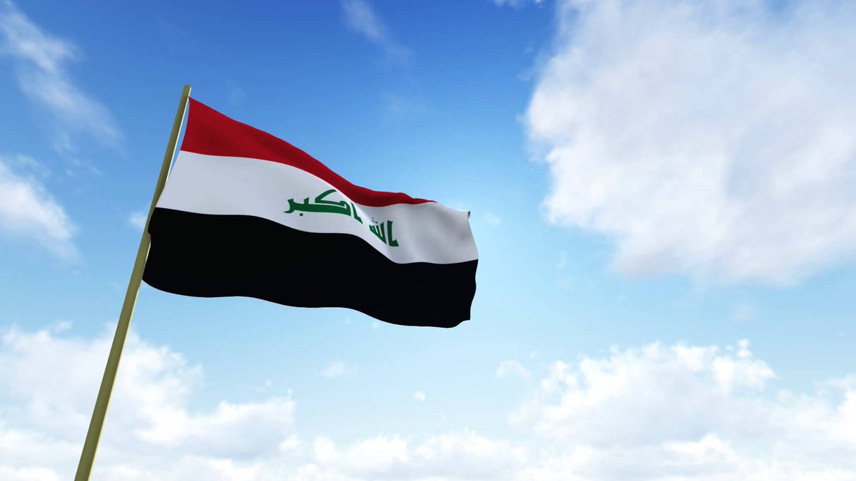اول راية عراقية ترفع في سماء كربلاء