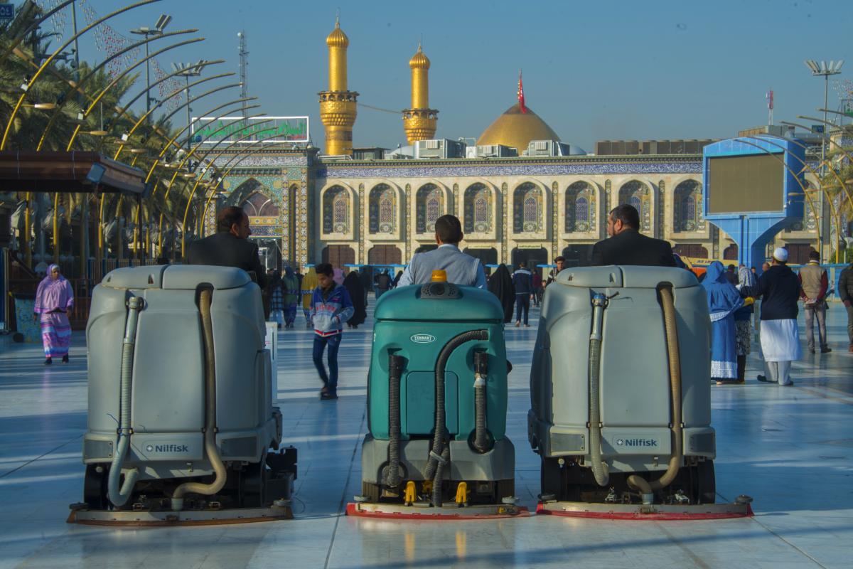 إزالة ورفع أكثر من (2500) طنّ من النفايات عقب انتهاء مراسيم زيارة الأربعين