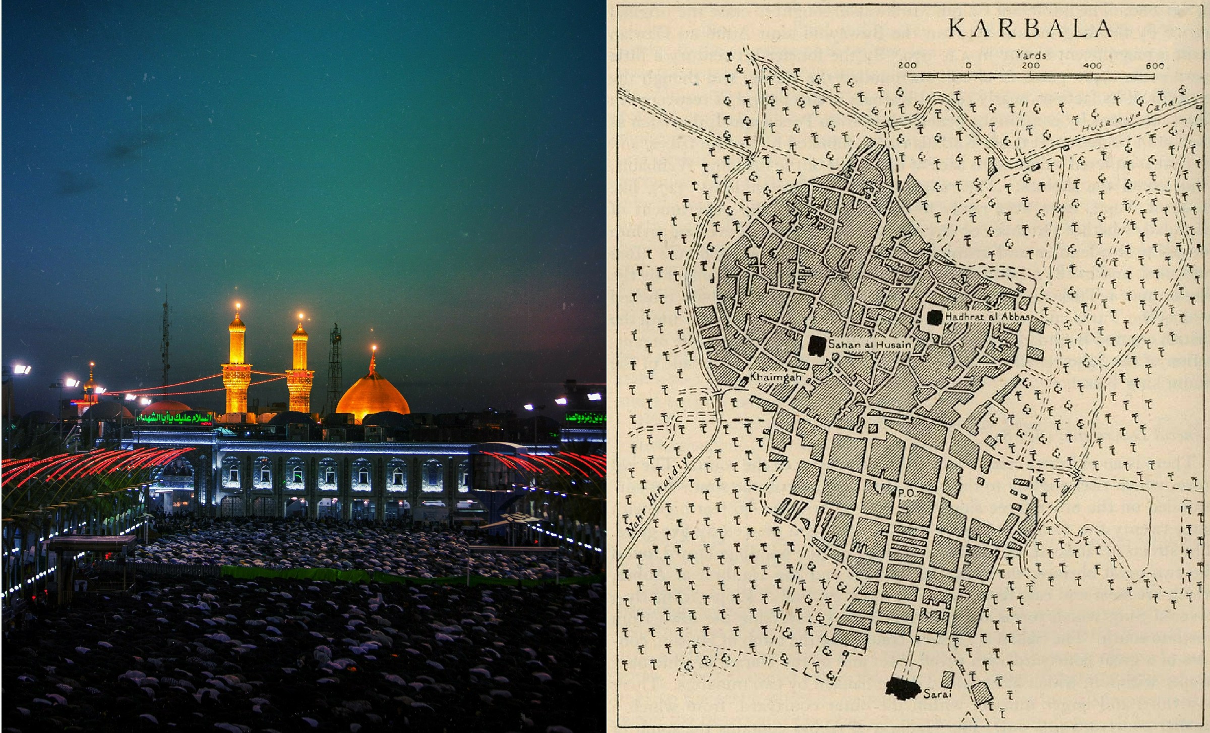 When was Karbala's land registry department founded?