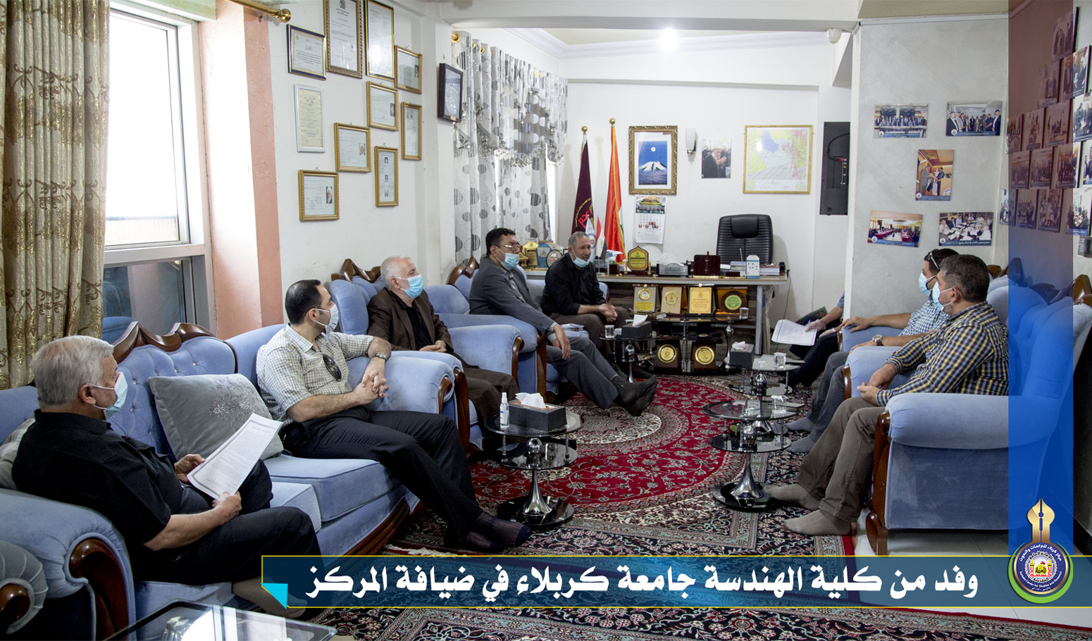 وفد من كلية الهندسة جامعة كربلاء في ضيافة المركز