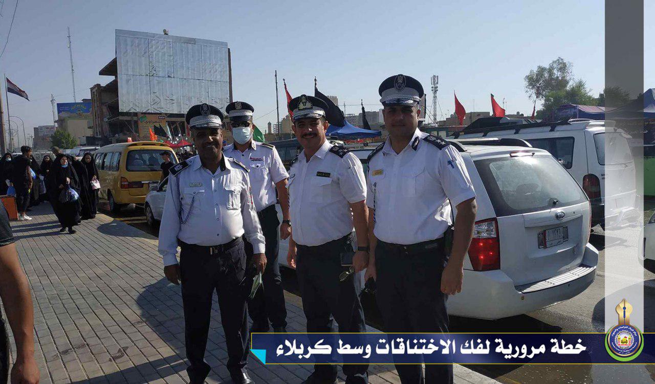 خطة مرورية لفك الاختناقات وسط كربلاء