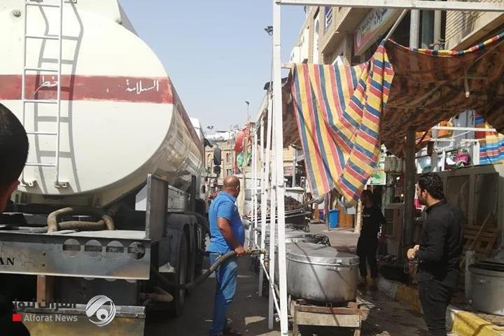 تأمين احتياجات زيارة الاربعين من الوقود