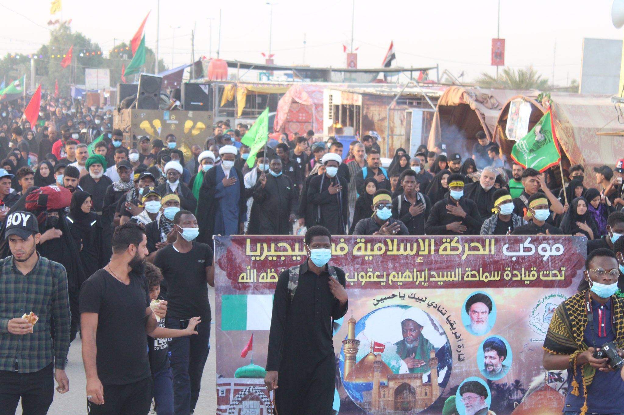 Photos: Nigerian Processions Joined Arbaeen Mourning Trek from Najaf to Karbala
