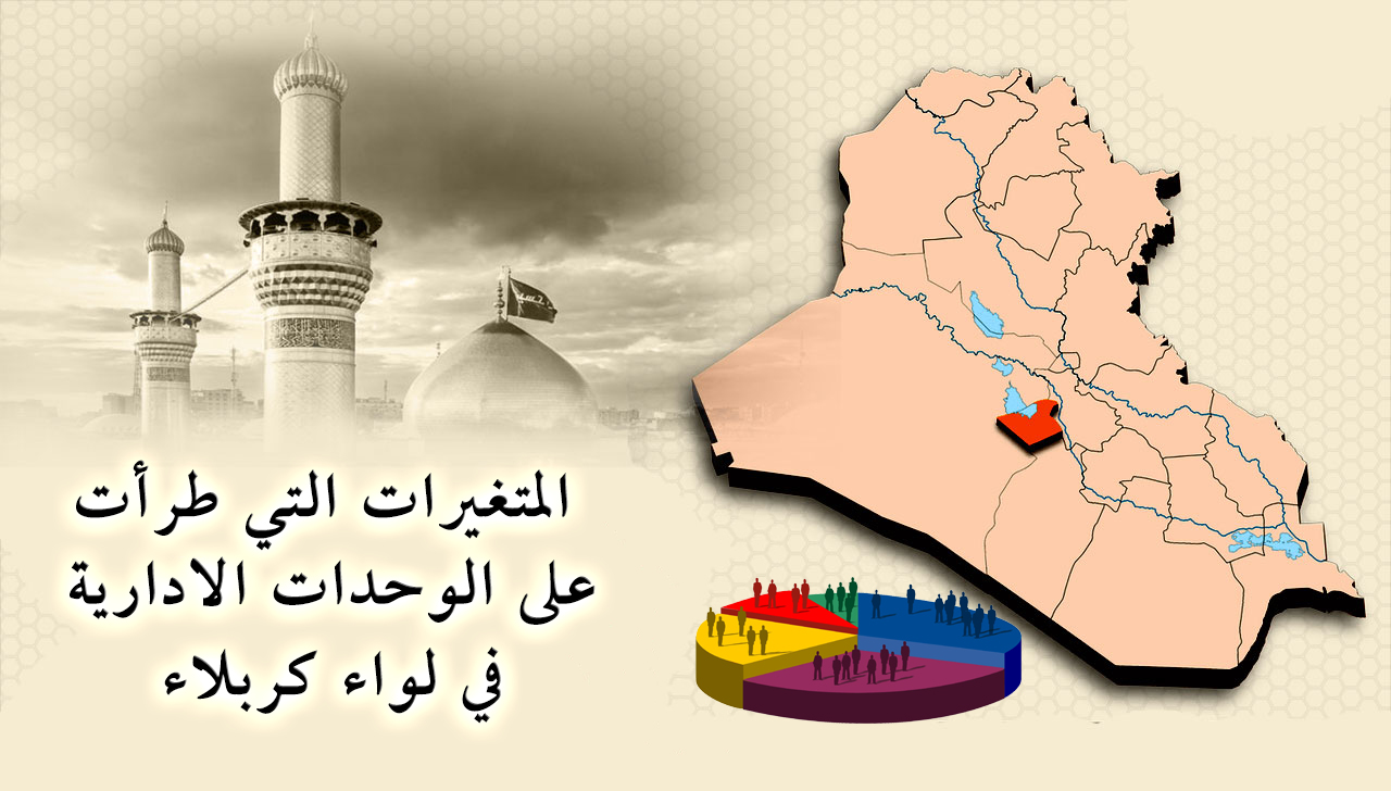 المتغيرات التي طرأت على الوحدات الإدارية في لواء كربلاء