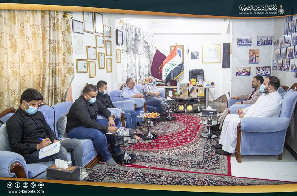 مركز كربلاء للدراسات والبحوث يعقد إجتماعه الدوري الخاص بتطوّرات العمل الإعلامي