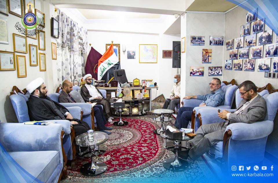 مركز كربلاء للدراسات والبحوث يستقبل وفداً رفيع المستوى من مؤسسة "كاشف الغطاء" الإسلامية