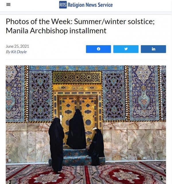 صورة لزائري العتبات المقدسة في كربلاء ضمن أفضل لقطات هذا الأسبوع في وكالة إخبارية عالمية