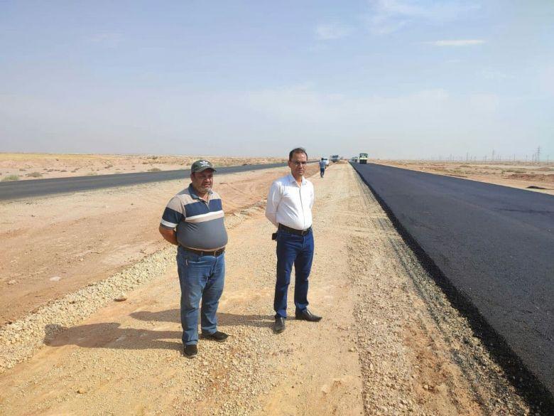 بنسبة انجاز وصلت الى 75% طرق وجسور كربلاء تواصل العمل في طريق الرزازة
