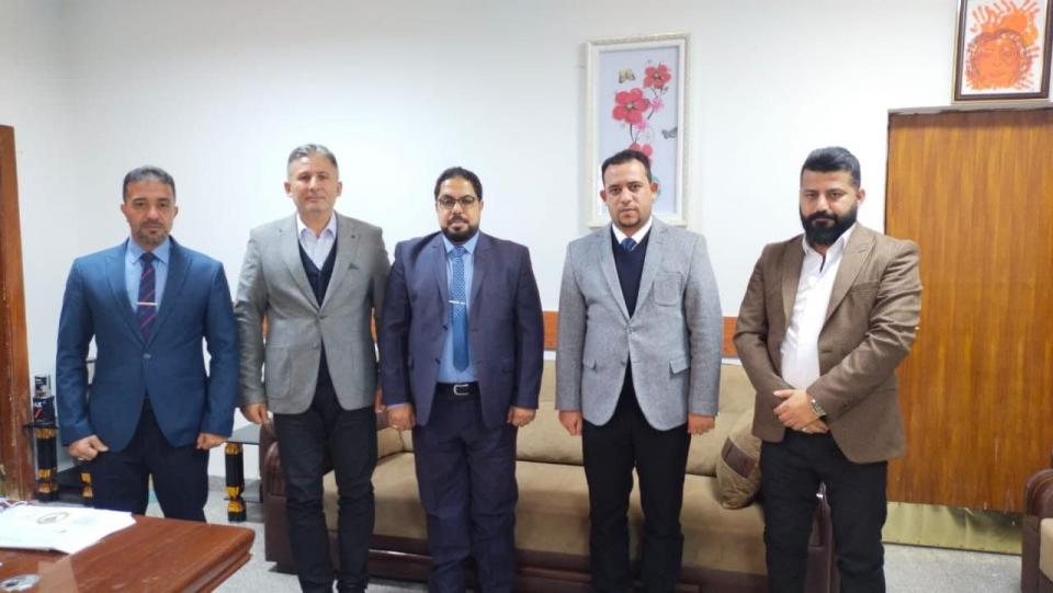 جامعة المثنى تستقبل وفد مركز كربلاء للدراسات والبحوث