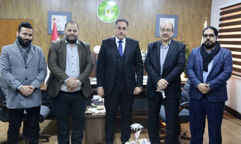 وفد مركز كربلاء للدراسات والبحوث في زيارة لكلية الآداب في جامعة بغداد