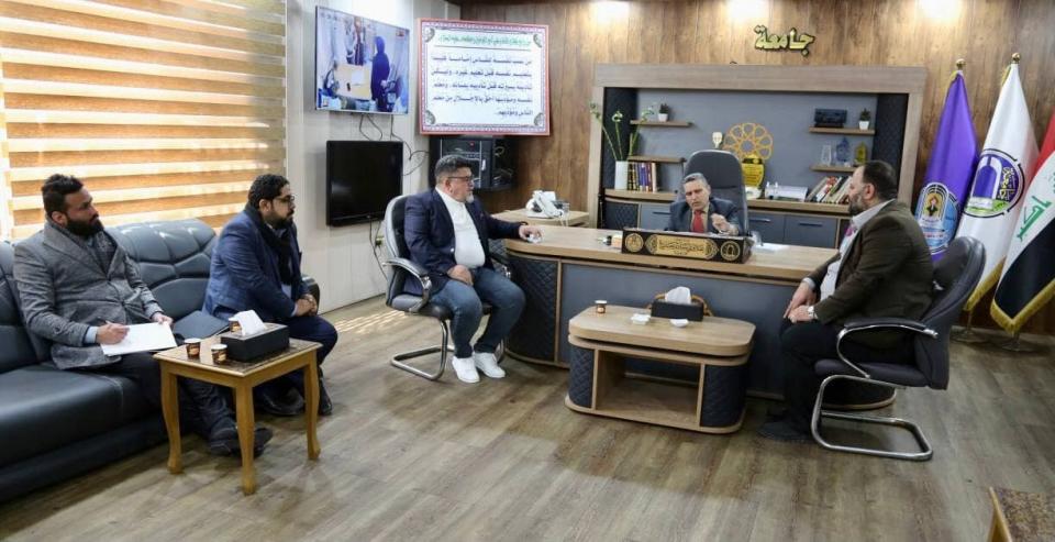 مركز كربلاء للدراسات والبحوث في زيارة علمية لكلية التربية ابن رشد في جامعة بغداد