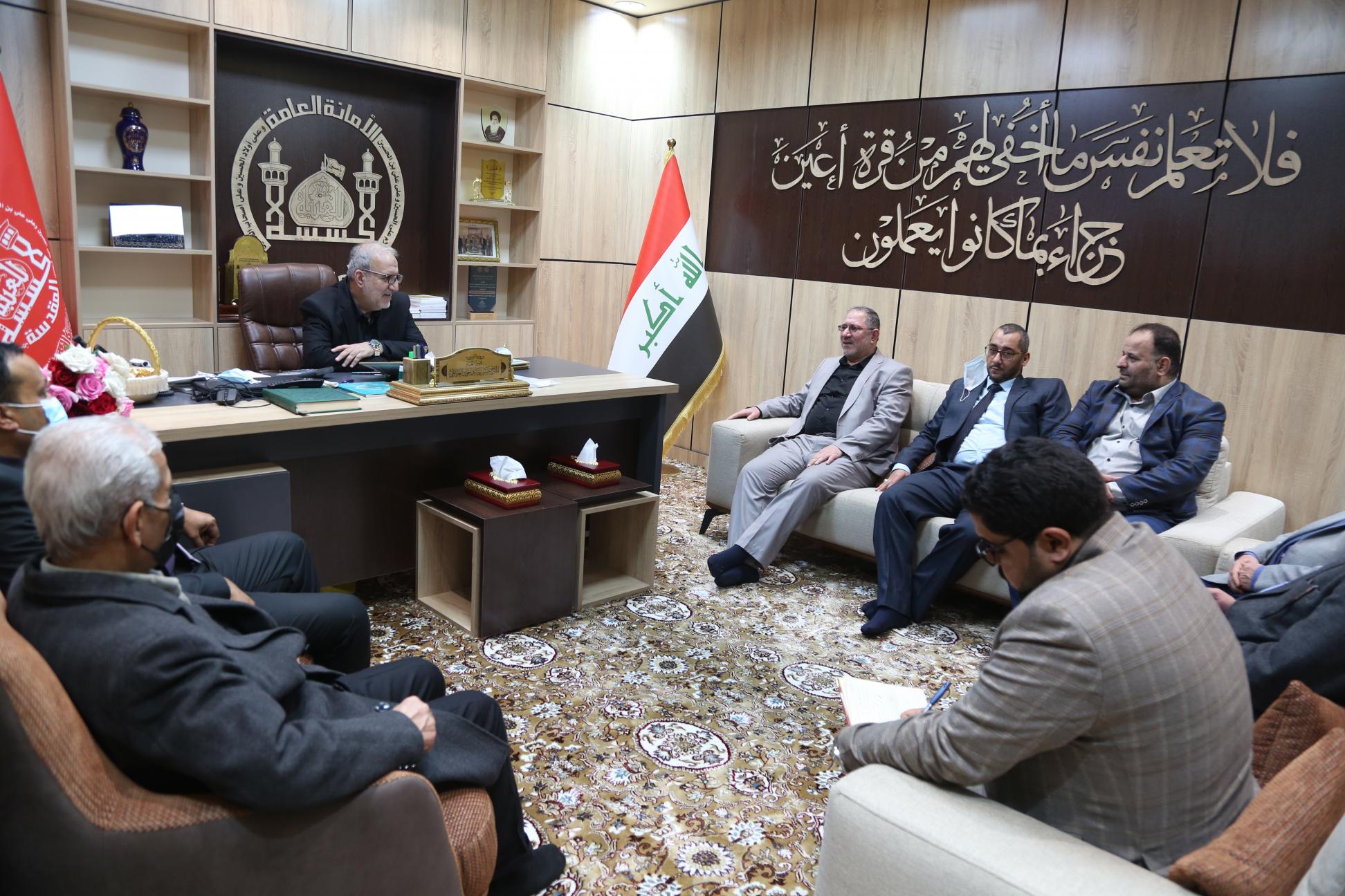 إدارة مركز كربلاء للدراسات والبحوث تهنئ الأمين العام للعتبة الحسينية المقدسة