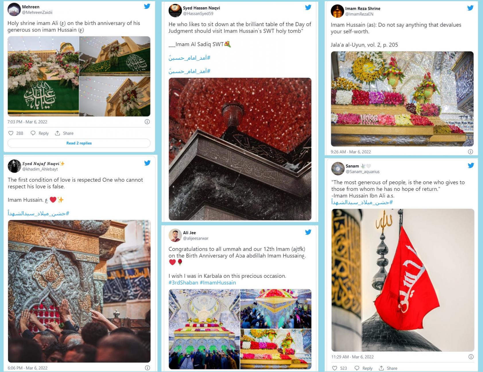 Pakistan: Twitter pays respect to Imam Hussain on his birth anniversary