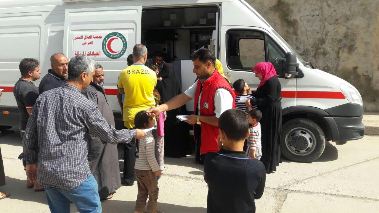 Mobile clinics for medical services in several Iraqi governorates, Karbala included