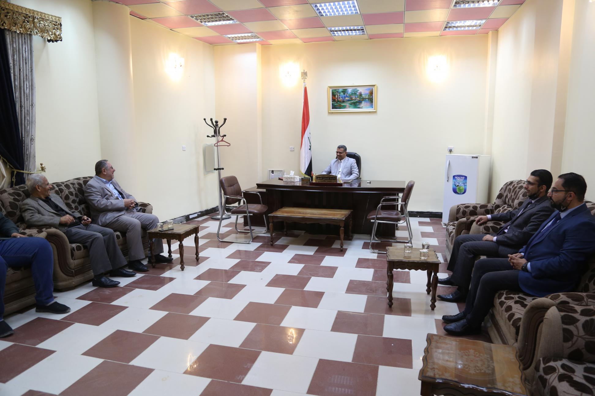 وفد مركز كربلاء يزور كلية الآداب في جامعة المثنى