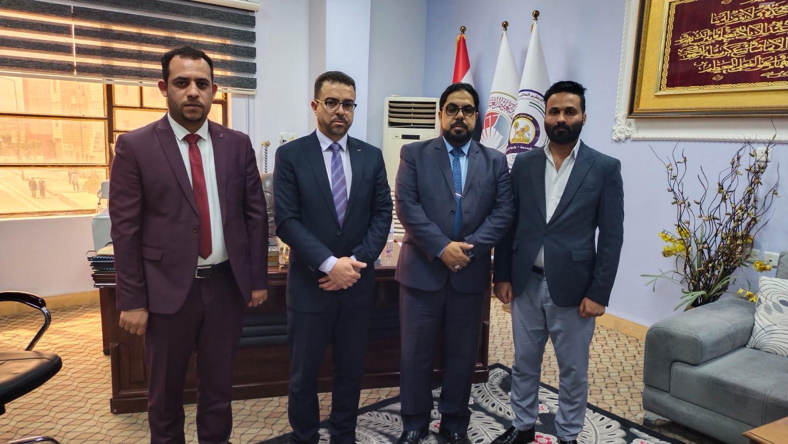 عمادة كلية الهندسة في جامعة المثنى تستقبل وفد مركز كربلاء