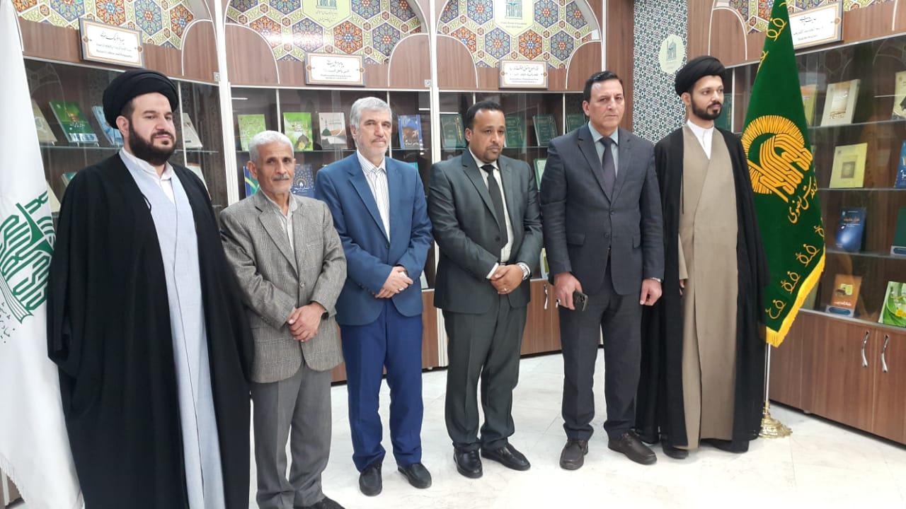 مجمع البحوث والدراسات الإسلامية في العتبة الرضوية المقدسة يستقبل وفد مركز كربلاء للدراسات والبحوث
