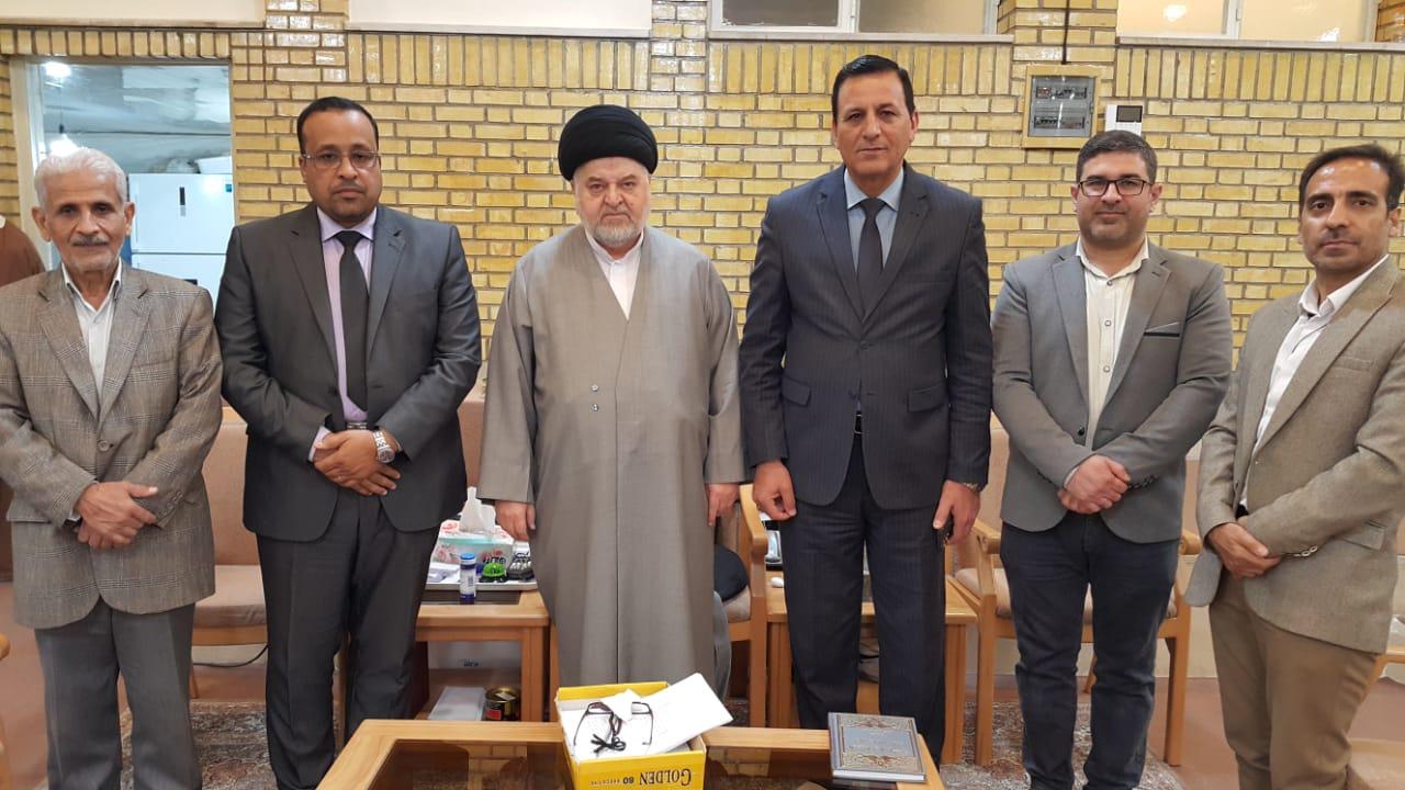 السيد جواد الشهرستاني يستقبل وفد مركز كربلاء للدراسات والبحوث في مدينة قم المقدسة