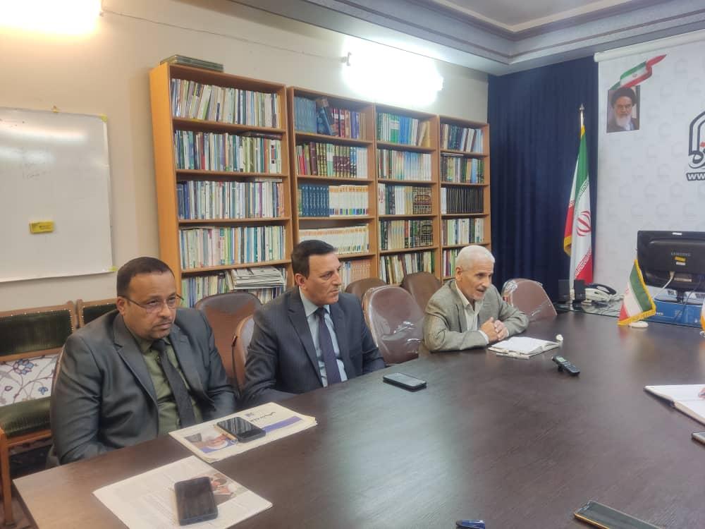 وفد مركز كربلاء يجري لقاءات صحفية في معاونية الحوزات العلمية في مدينة قم المقدسة
