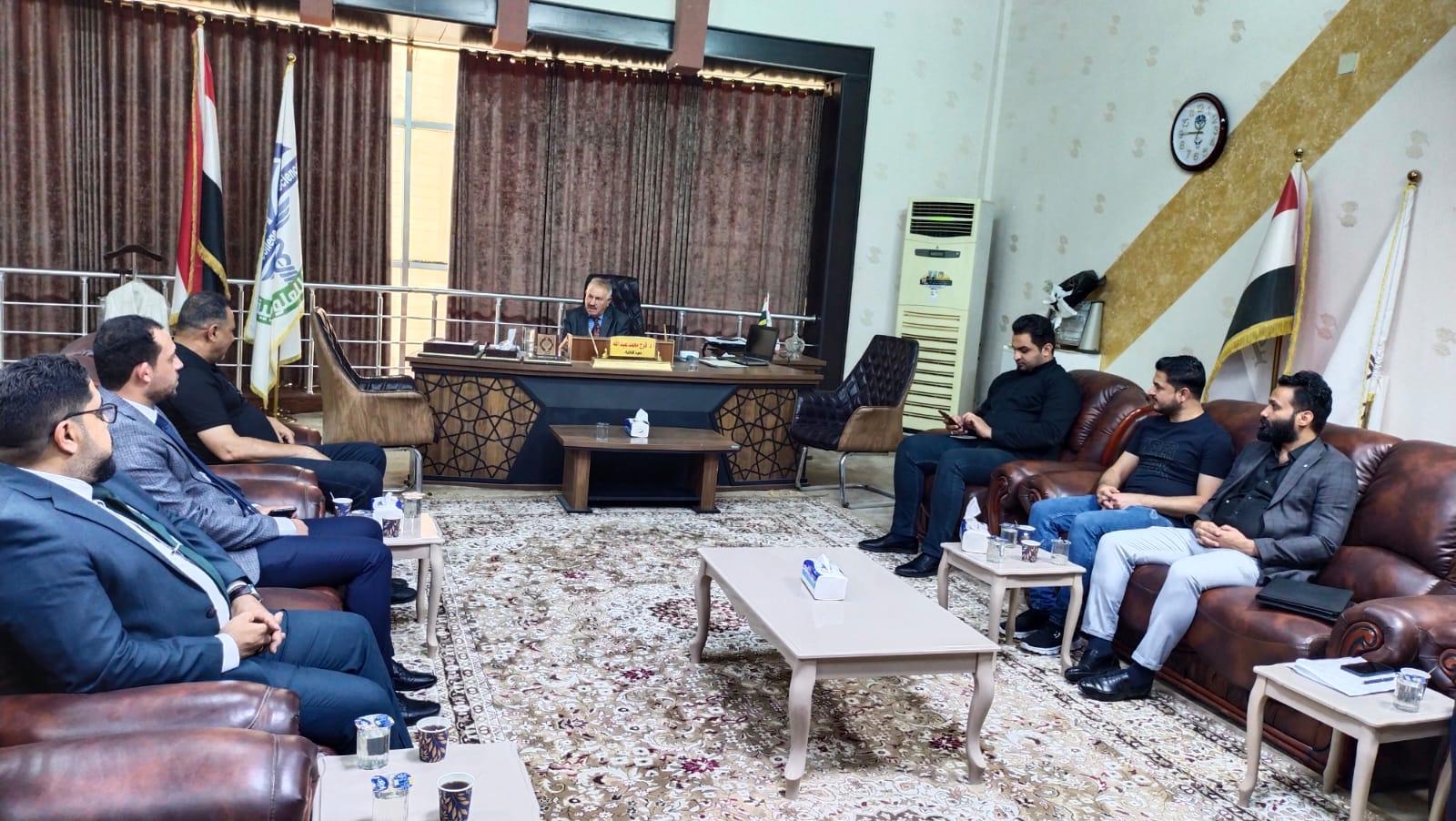 عمادة كلية المنارة الجامعة في محافظة ميسان تستقبل وفد مركز كربلاء للدراسات والبحوث