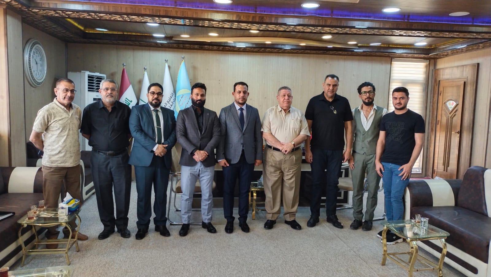 وفد مركز كربلاء للدراسات والبحوث في رحاب كلية التربية الاساسية في جامعة ميسان