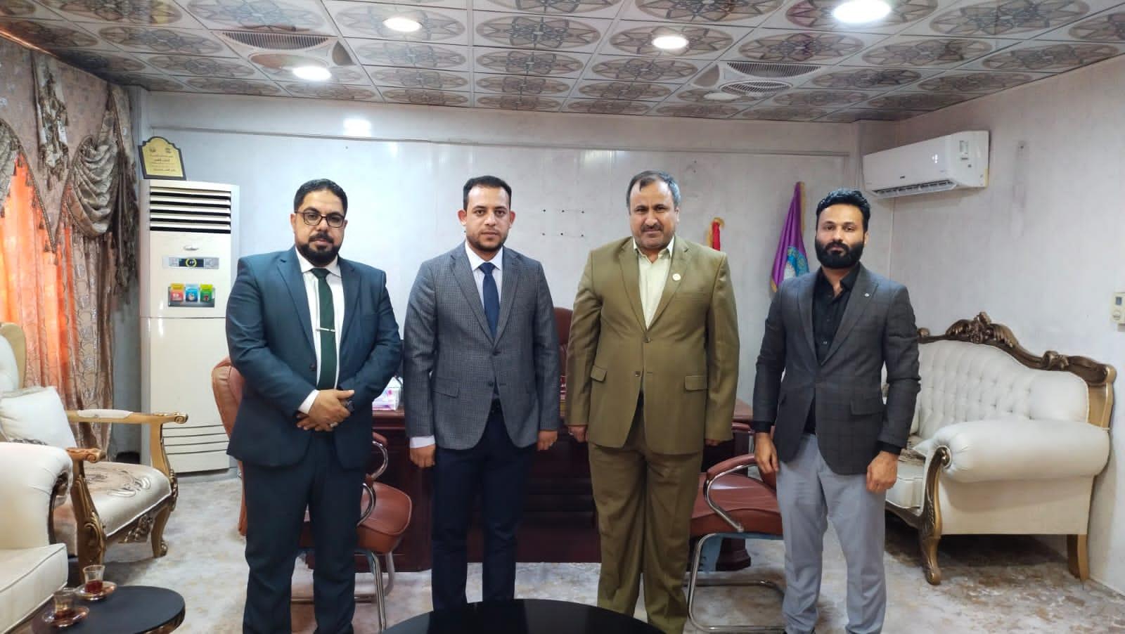 رئاسة جامعة ميسان تستقبل وفد مركز كربلاء للدراسات والبحوث