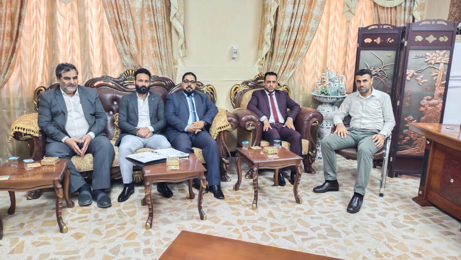 عميد كلية الإدارة والاقتصاد في جامعة واسط يستقبل وفد مركز كربلاء