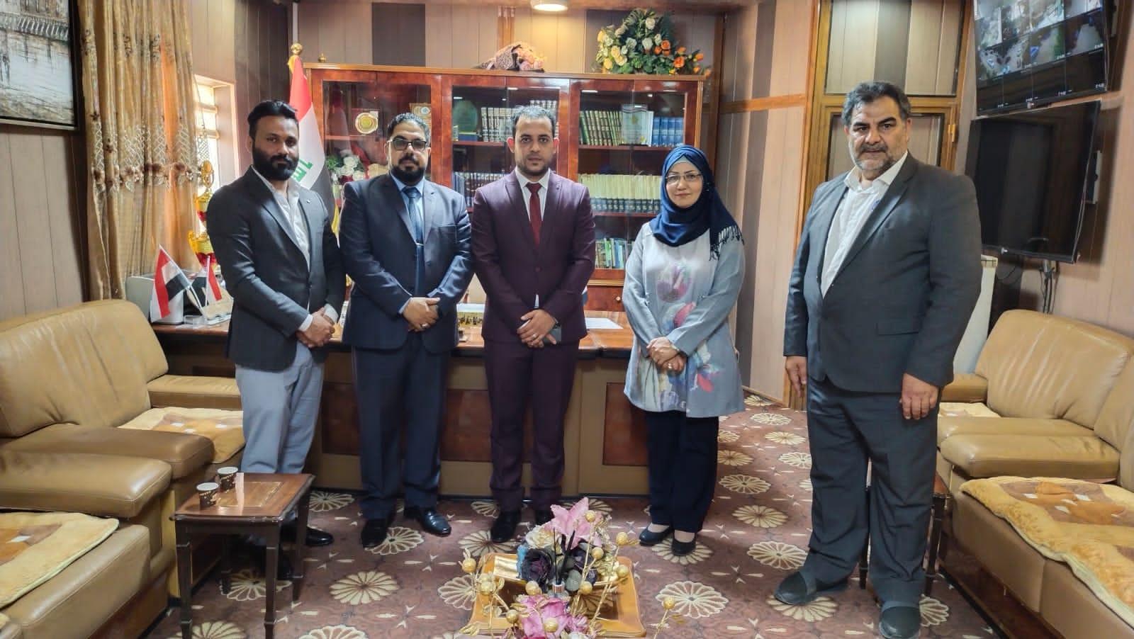 كلية الآداب في جامعة واسط تستقبل وفد مركز كربلاء للدراسات والبحوث