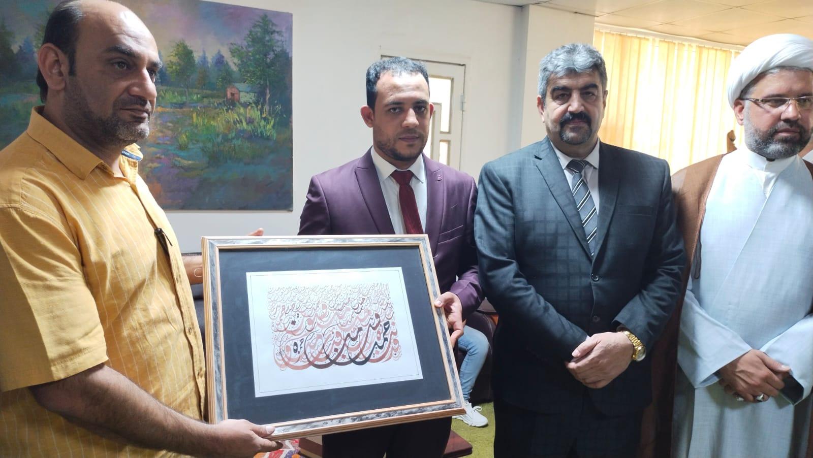 برفقة رئيس الجامعة .. جولة علمية لوفد مركز كربلاء للدراسات والبحوث في جامعة واسط
