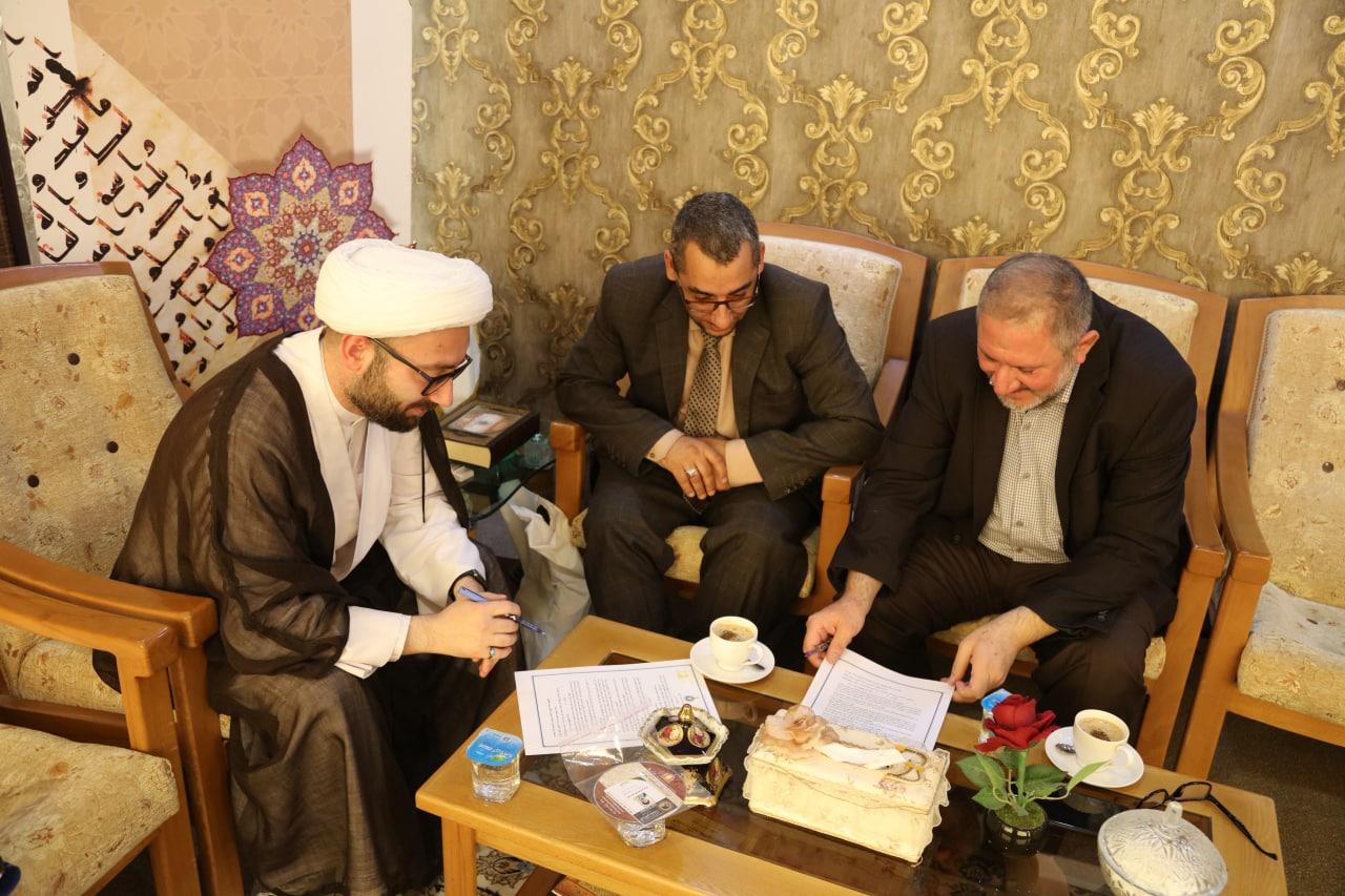 إدارة مؤسسة كاشف الغطاء تستقبل وفد مركز كربلاء للدراسات والبحوث