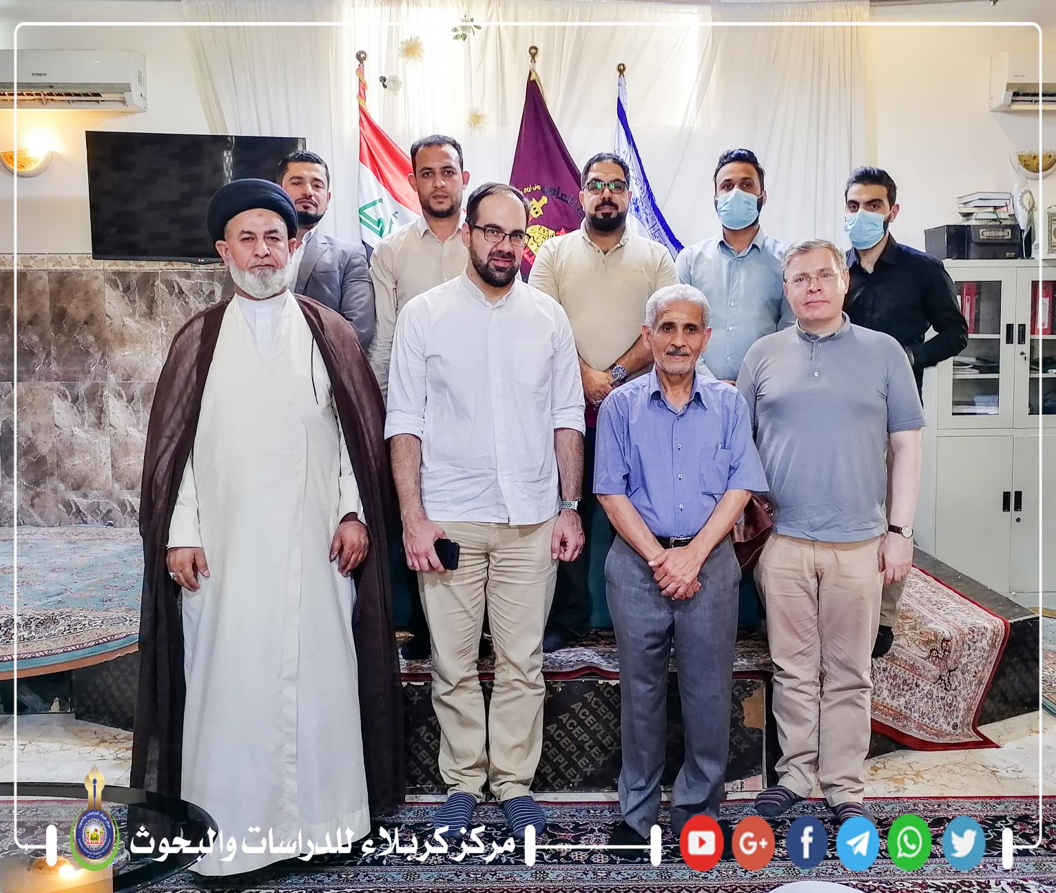 وفد من دولة الفاتيكان يزور مركز كربلاء للدراسات والبحوث ويطلّع على أبرز نشاطاته