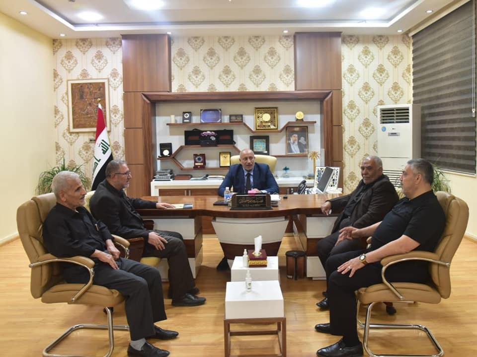 محافظ كربلاء المقدسّة يستقبل إدارة مركز كربلاء للدراسات والبحوث لمناقشة افاق التعاون والتنسيق المشترك بين الجانبين