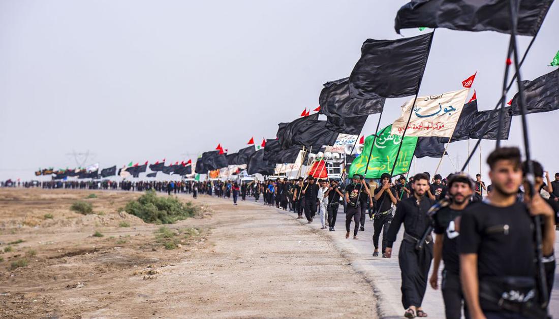 زوار أبا عبدالله الحسين (عليه السلام) يتوافدون الى كربلاء لإحياء زيارة الأربعين المباركة