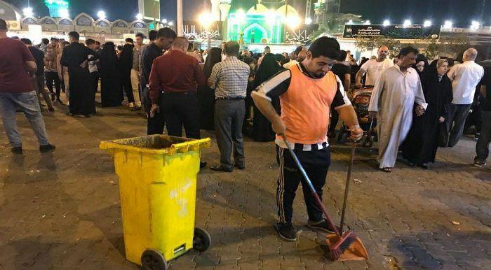 النجف الأشرف || الف عامل يشاركون في الخطة الخدمية لزيارة الاربعينية