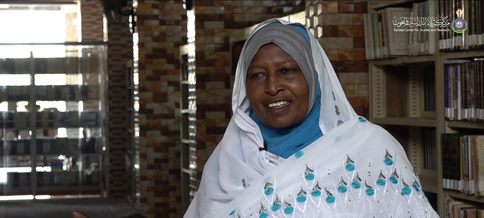 لأول مرة في حياتها .. باحثة سودانية تزور العراق وتناقش ظاهرة العمل التطوعي في زيارة الاربعين