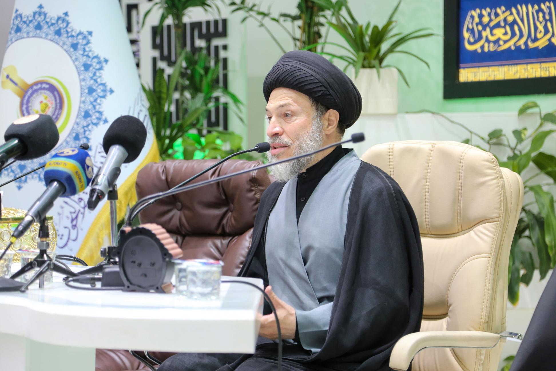 كلمة سماحة الاستاذ السيد رياض الحكيم خلال المؤتمر العلمي الدولي السادس لزيارة الاربعين