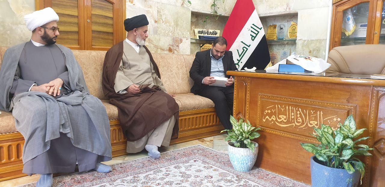 وفد مركز كربلاء للدراسات والبحوث يدعو الأمانة العامة للعتبة العلوية المقدسة واقسامها لحضور المؤتمر العالمي الثالث لإحياء تراث علماء كربلاء
