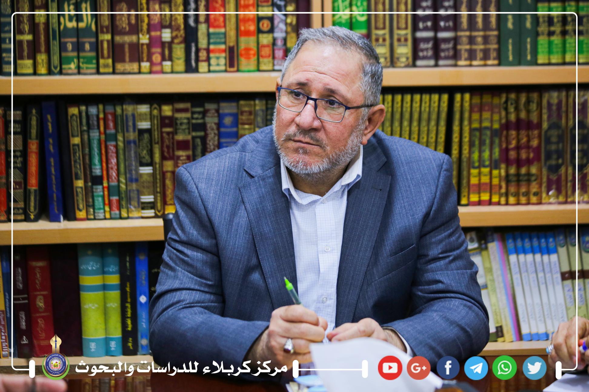 الهيأة الاستشارية لمركز كربلاء للدراسات والبحوث تعقد اجتماعها الدوري لمناقشة الخطط العلمية والعملية المستقبلية للمركز