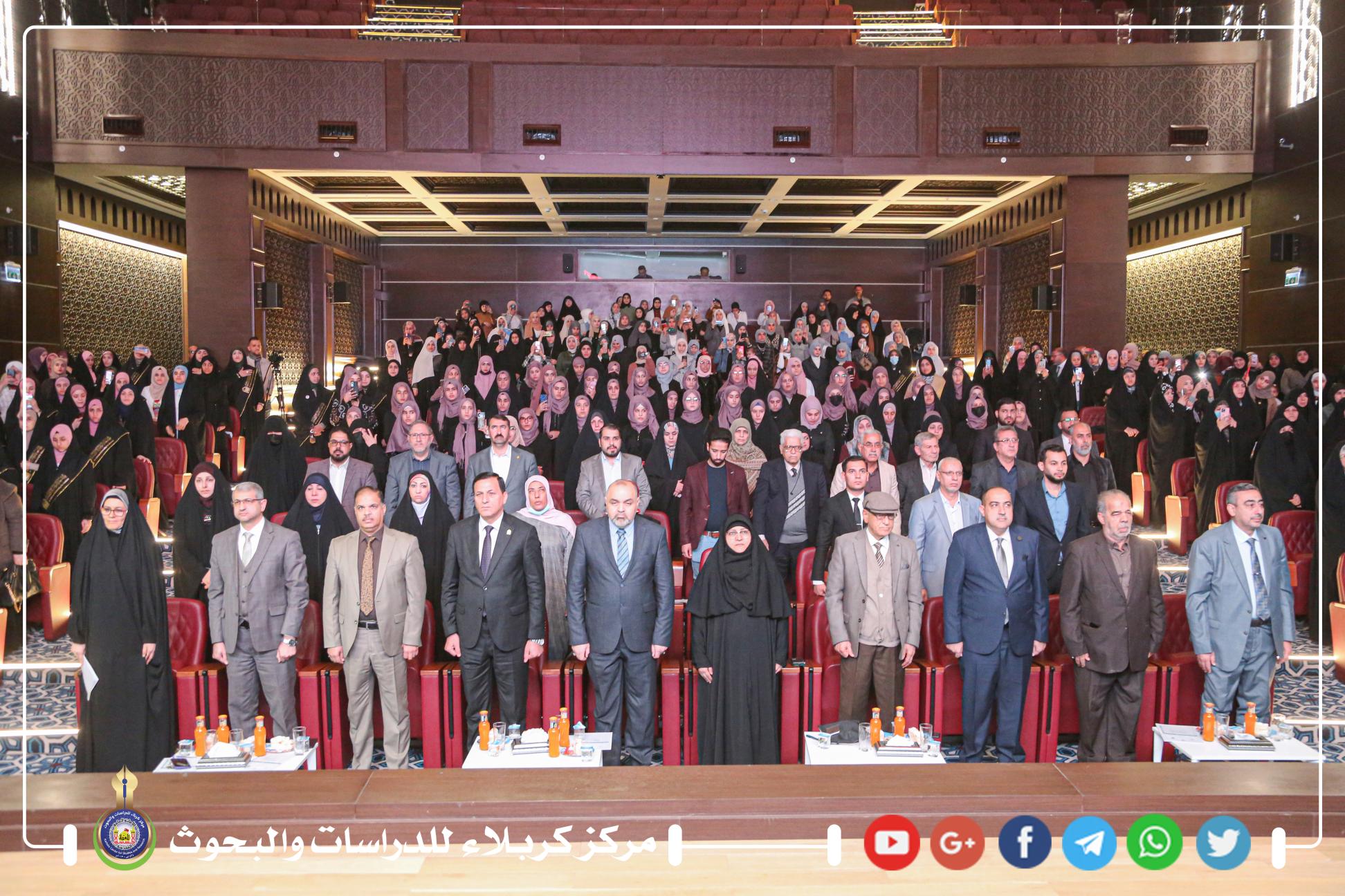 وفد مركز كربلاء للدراسات والبحوث يحضر الملتقى الرابع لإحياء يوم اللغة العربية العالمي