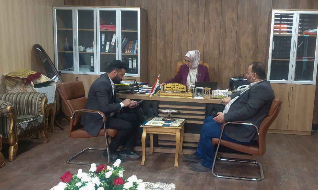 وفد مركز كربلاء للدراسات والبحوث يزور كلية ابن رشد في جامعة بغداد