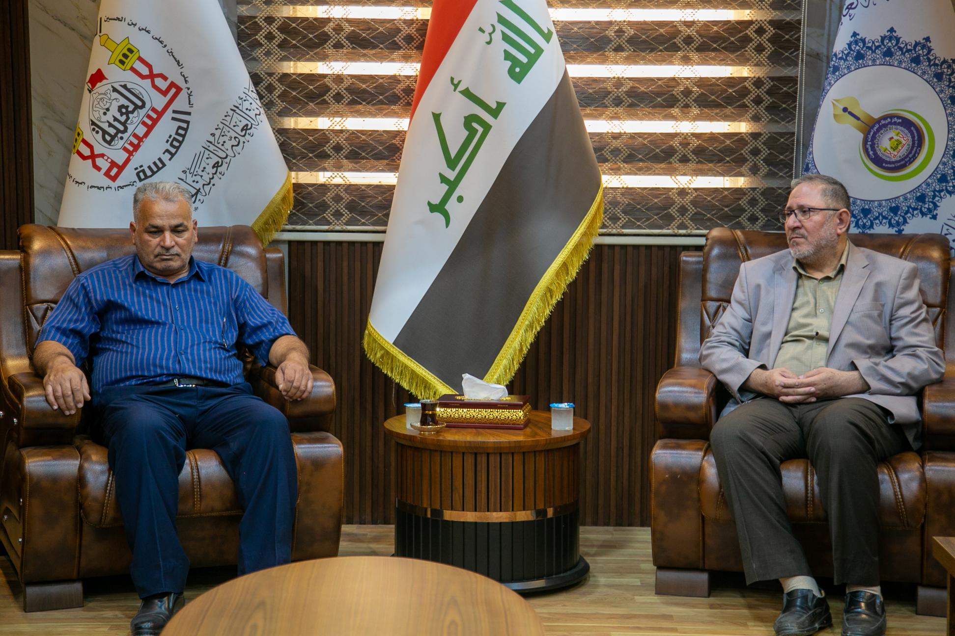 إدارة مركز كربلاء للدراسات والبحوث تستقبل وفد مؤسسة مصباح الحسين عليه السلام
