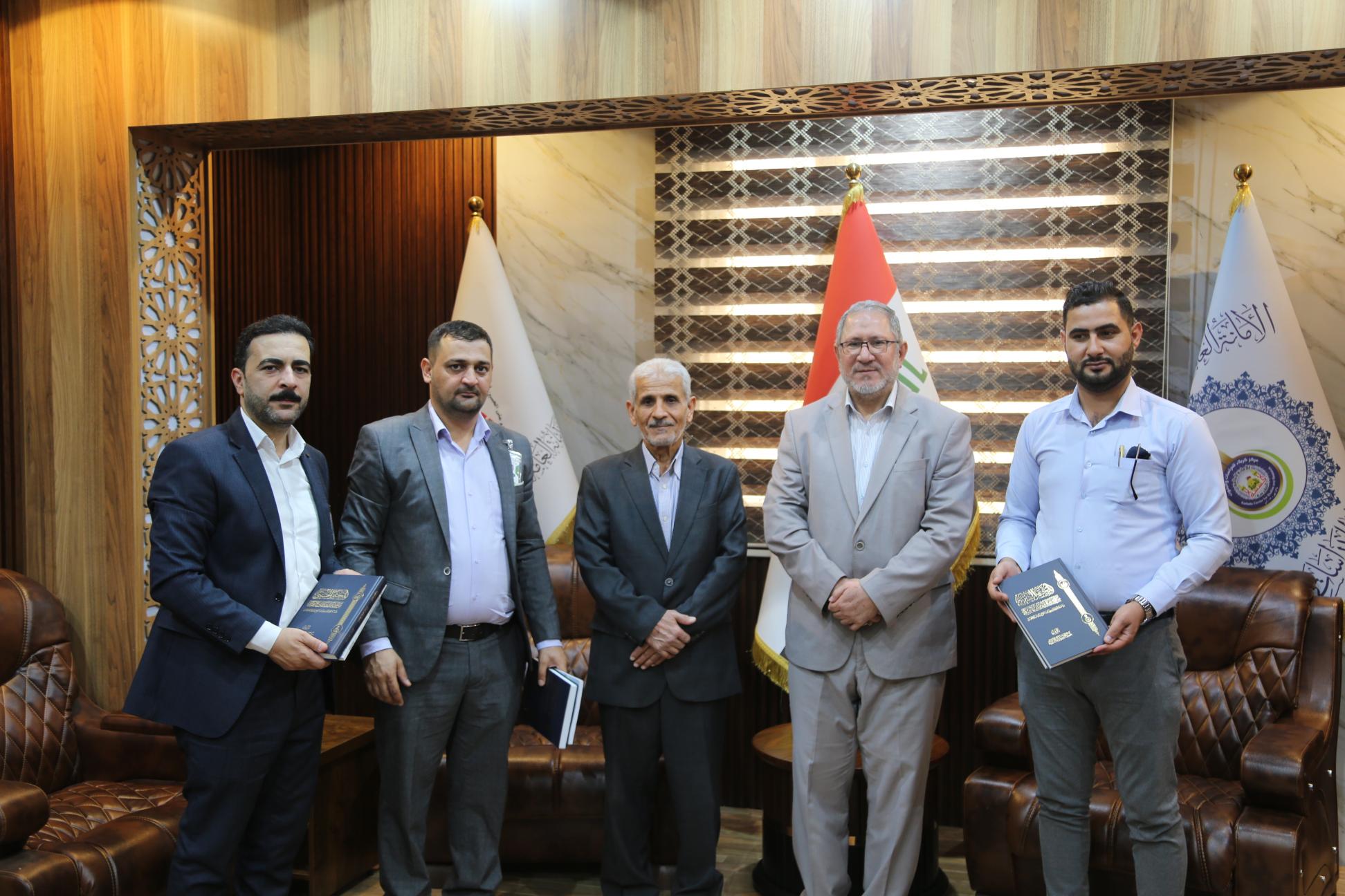 مركز كربلاء للدراسات والبحوث يستقبل وفد مركز تراث كربلاء التابع للعتبة العباسية المقدسة