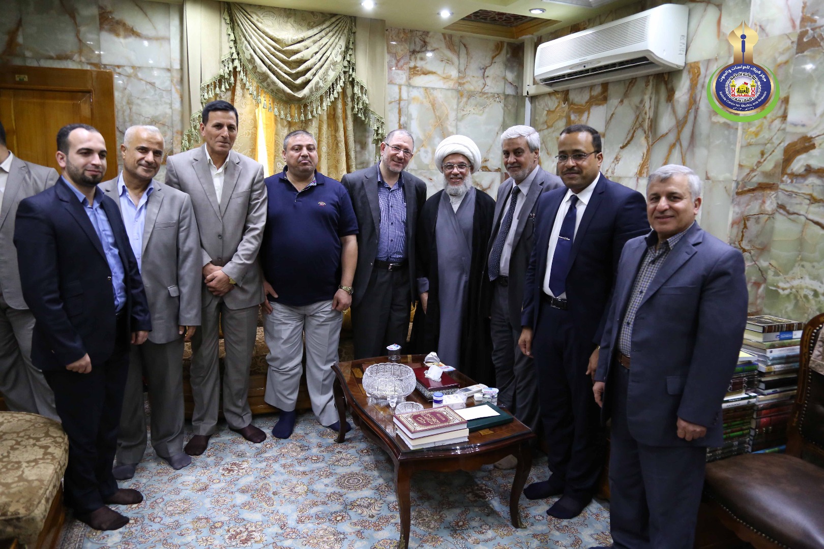 زيارة وفد من المركز سماحة الامين العام للعتبة الحسينية المقدسة