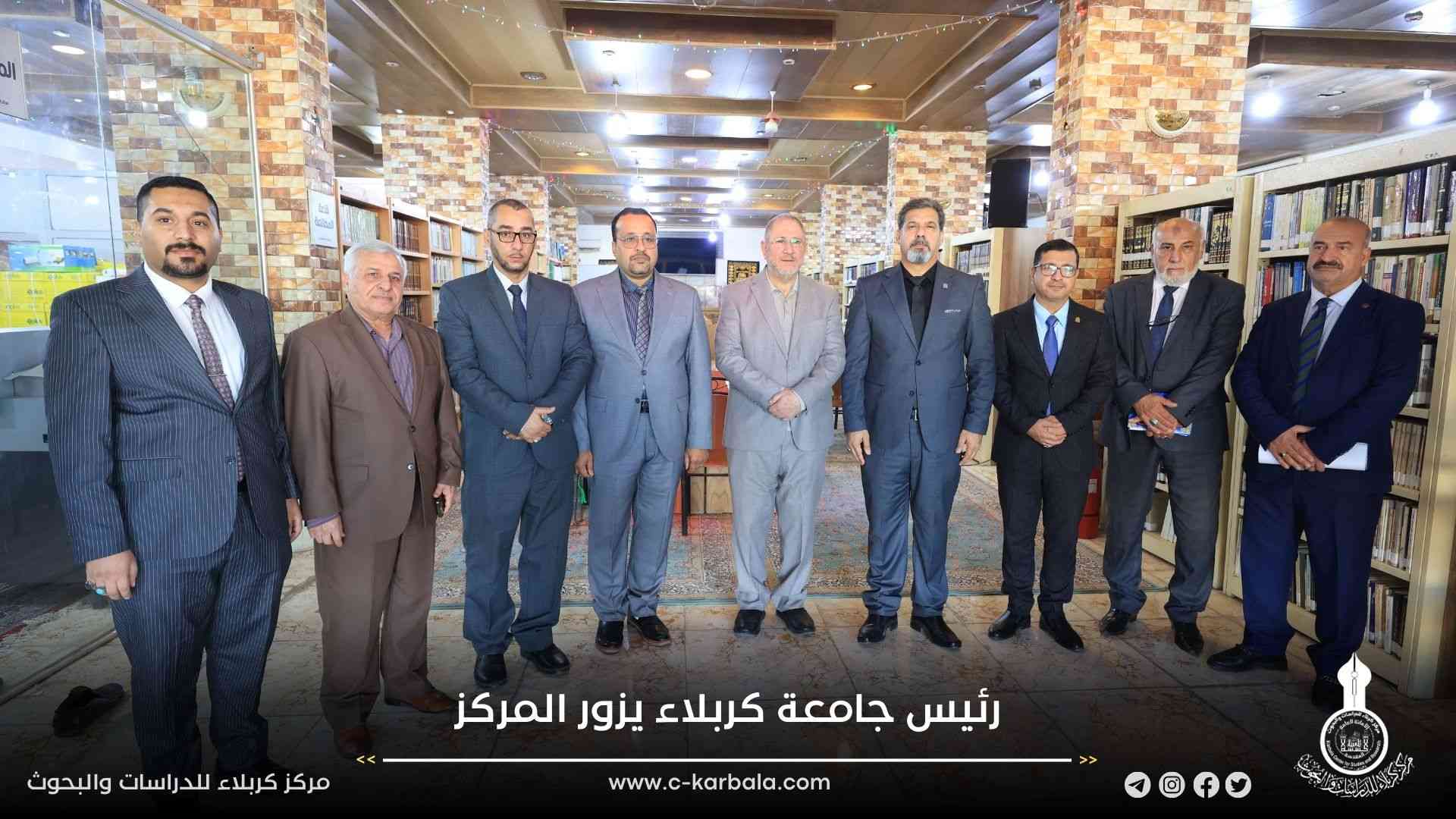 رئيس جامعة كربلاء يزور المركز