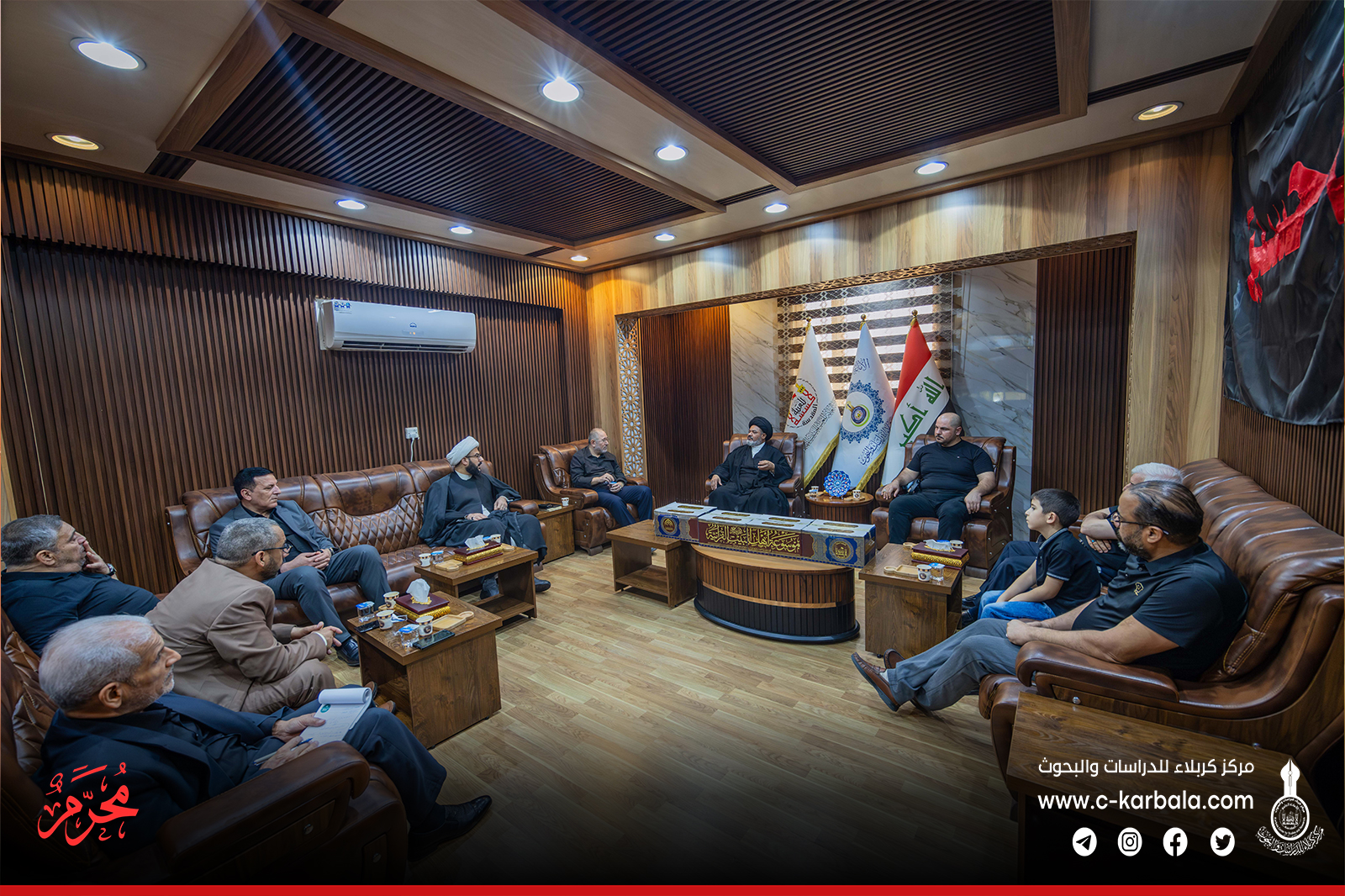 في لقاء علمي وقرآني مثمر... قسم دار القرآن يهدي مركز كربلاء كنزاً من علوم أهل البيت "عليهم السلام"