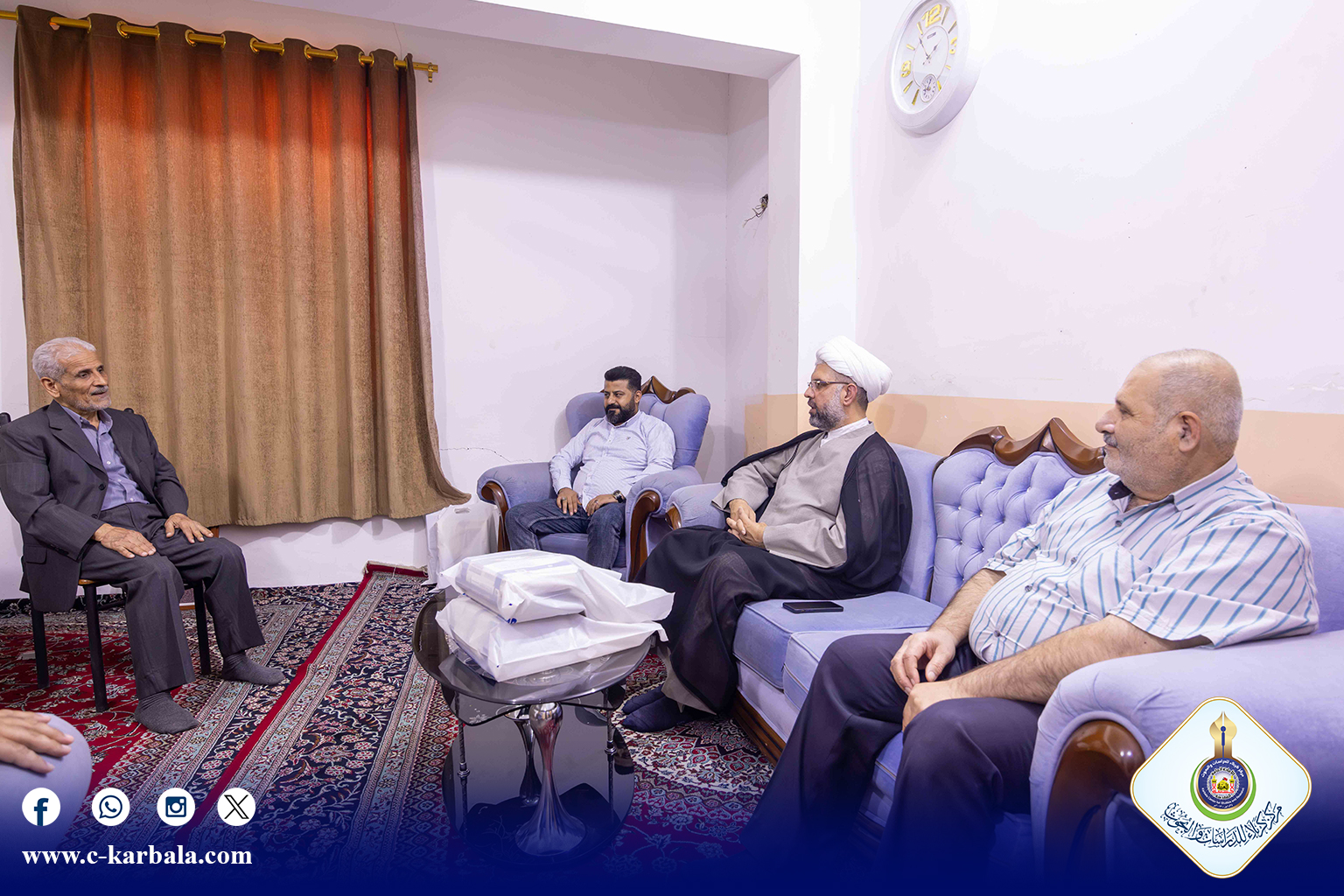 وفد من مركز الدراسات الاستراتيجية في جامعة واسط يزور المركز